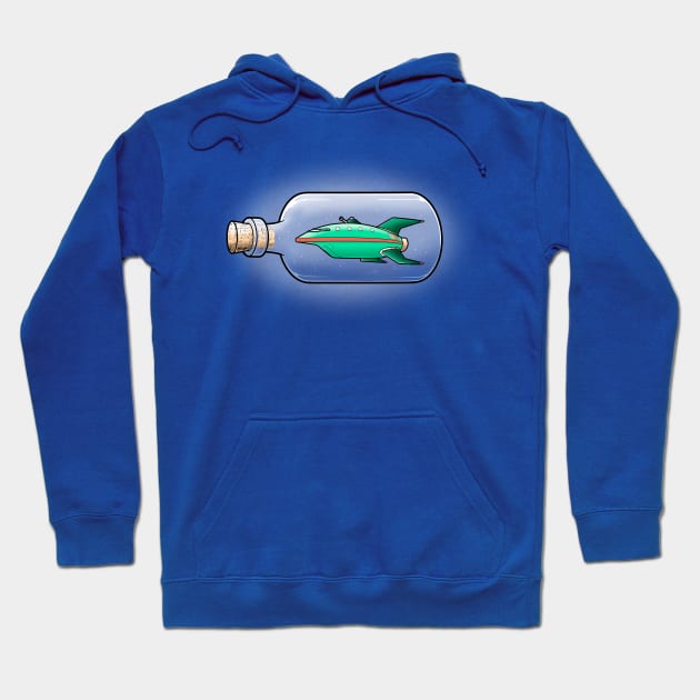 Express bottle Hoodie by Cromanart